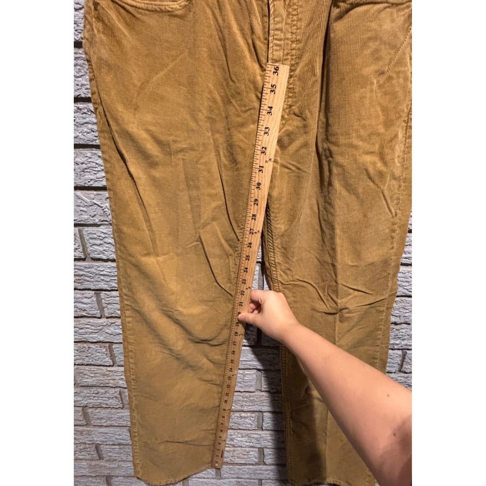 Polo Ralph Lauren Mens Corduroy Pants 34x32 Mustard Tan Straight Leg Dungarees - Picture 4 of 10
